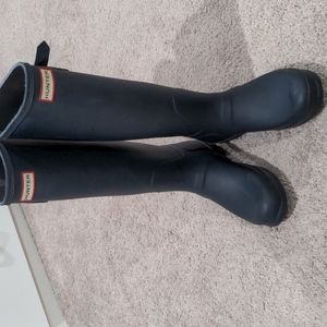 Hunter Original Rain Boots Matte Navy Blue Size 9